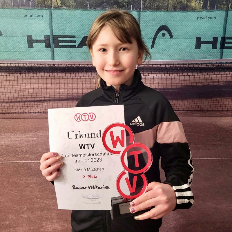 Viktoria Bauer wird Vize-Landesmeisterin bei den Mädels U9